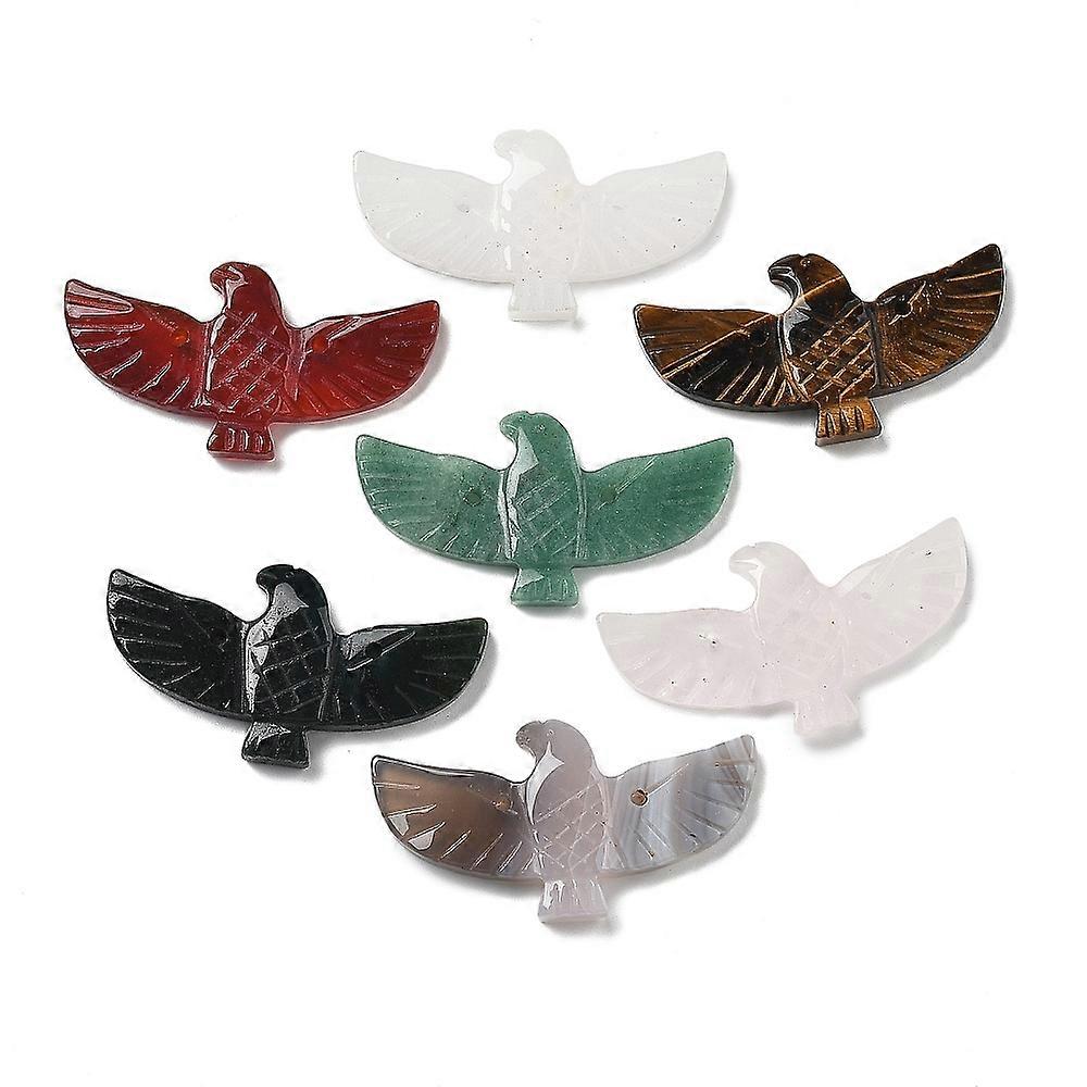 3pcs Eagle Shape Pendants 27~28x51x5~6mm Hole: 1.8~2mm