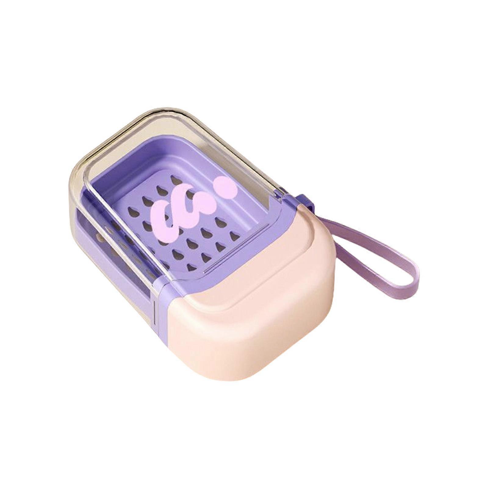 Splash Proof Drain Soap Holder Compact Size