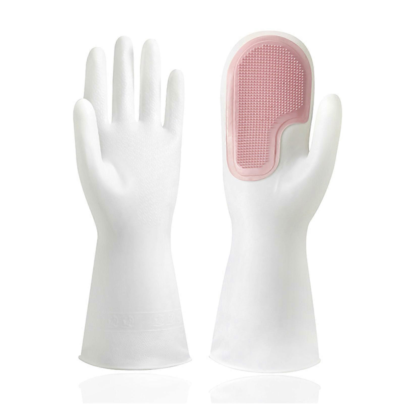 Thickened PVC Gloves with Brush