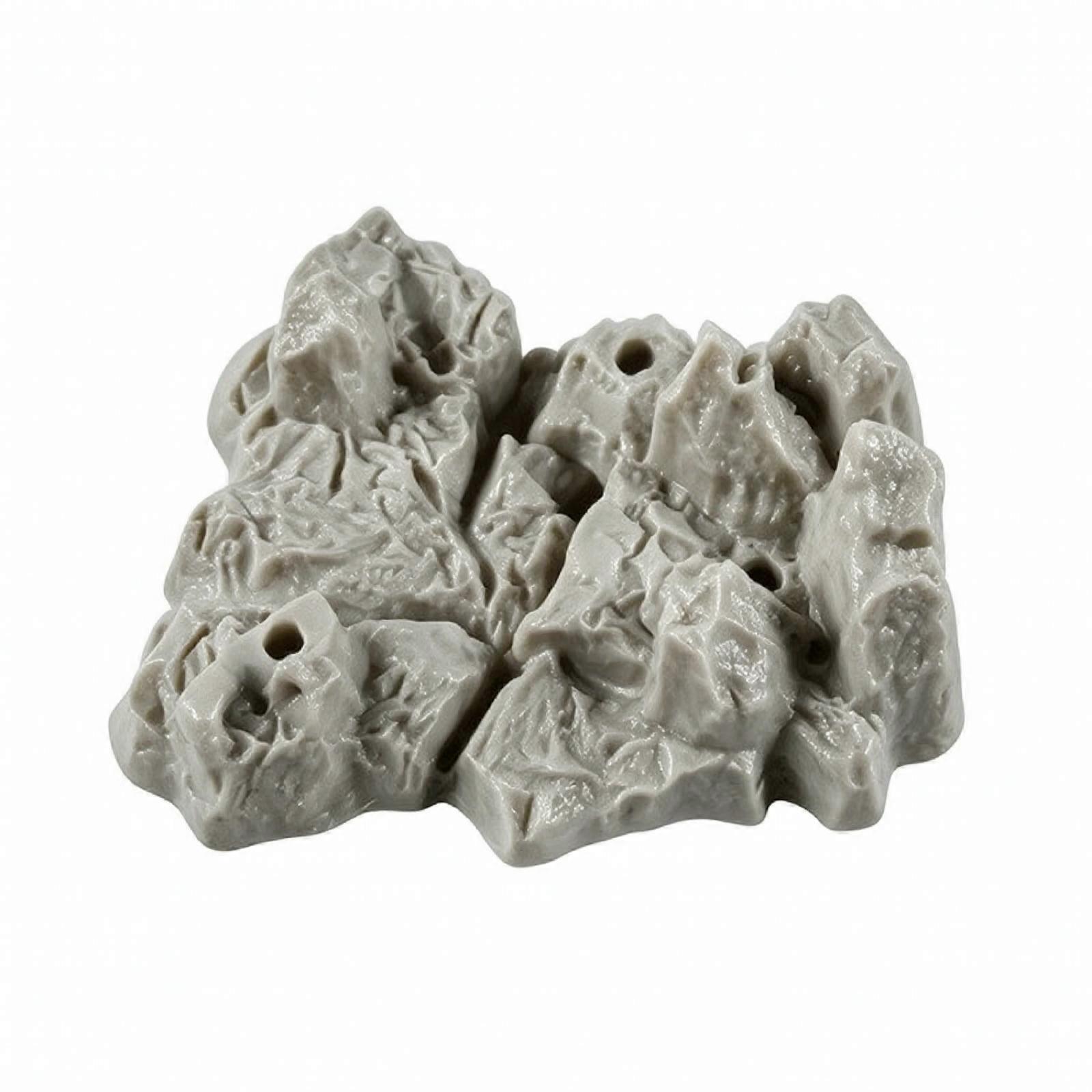 Versatile Display Base | Rugged Rock-Effect Design, Heavily Textured Surface,