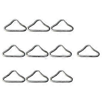20pcs Trampoline Mesh Cloth Buckle Triangle Ring Parts Compatible with Jumping Bungee Bed