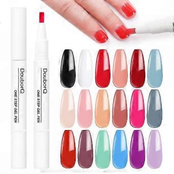 One-Step Application Nail Polish Gel Pen for Quick & Even Coverage