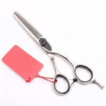 Professional Hair Cutting Scissors 5.5 Inch Japan 440C Steel Barber Thinning Shears Gray Ergonomic Design