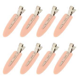 No Crease Hair Clips Set of 8, No Bend Styling Clips for Makeup, Bangs, Waves and Curl Hold
