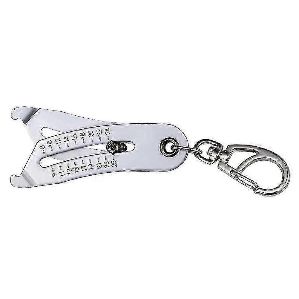Precise Thread Size Checker Keychain Portable Caliper Gauge Metric/Imperial Hexagonal Nut Screw Thr