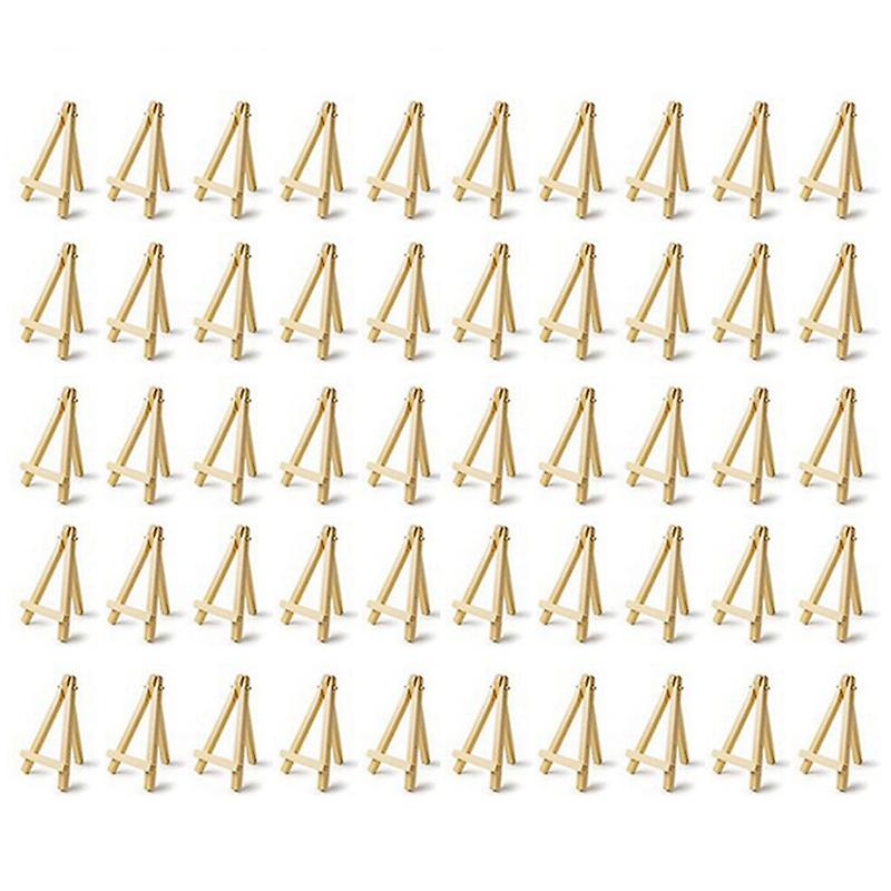 50Pcs Kids Mini Wooden Easel Art Painting Card Stand Display Holder Drawing for School Student Arti
