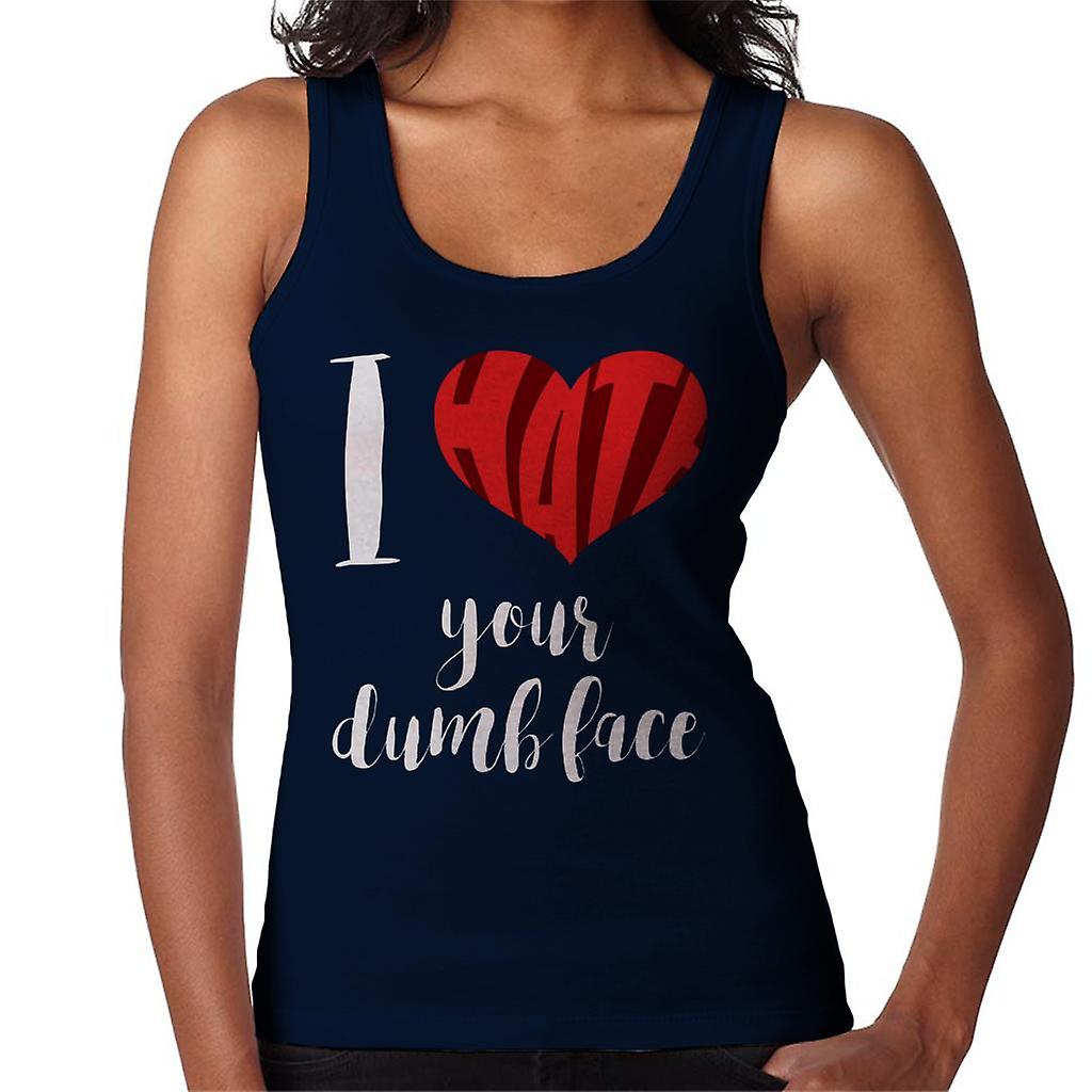 I Hate Your Dumb Face Slogan Women's Vest