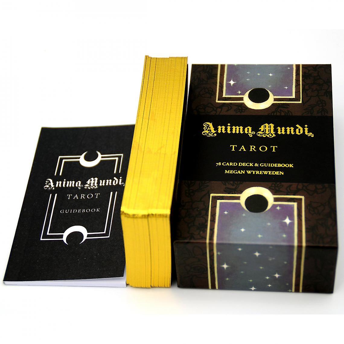 Tarot 78 Cards Deck With Reservation Guide Nature Deck Cave Divination Pro Cards And Mini Game Gold Source | Card Game(black)