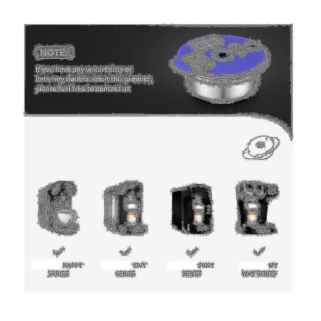 60ml Reusable Coffee Capsule Pods For Machine Series Refillable Filter Maker Pod