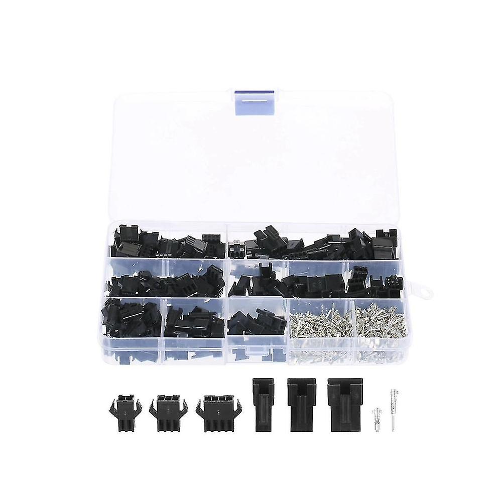 480pcs Sm2.54mm Wire Terminal Connector 2p 3p 4p Male Header Connectors Adaptor