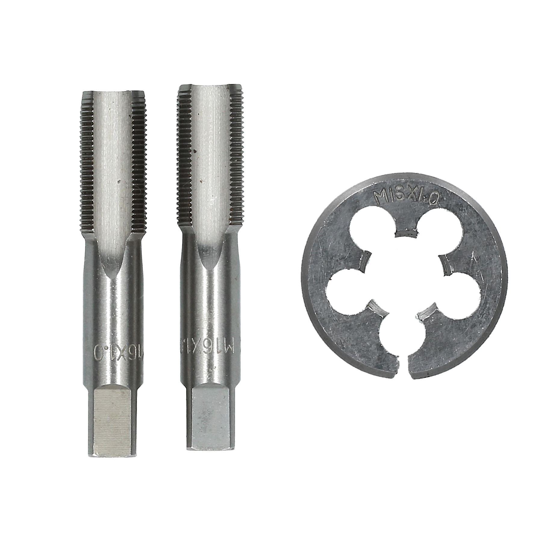 M16 x 1mm Metric Tap and Die Tungsten Steel Taper and Plug TD004_TD039