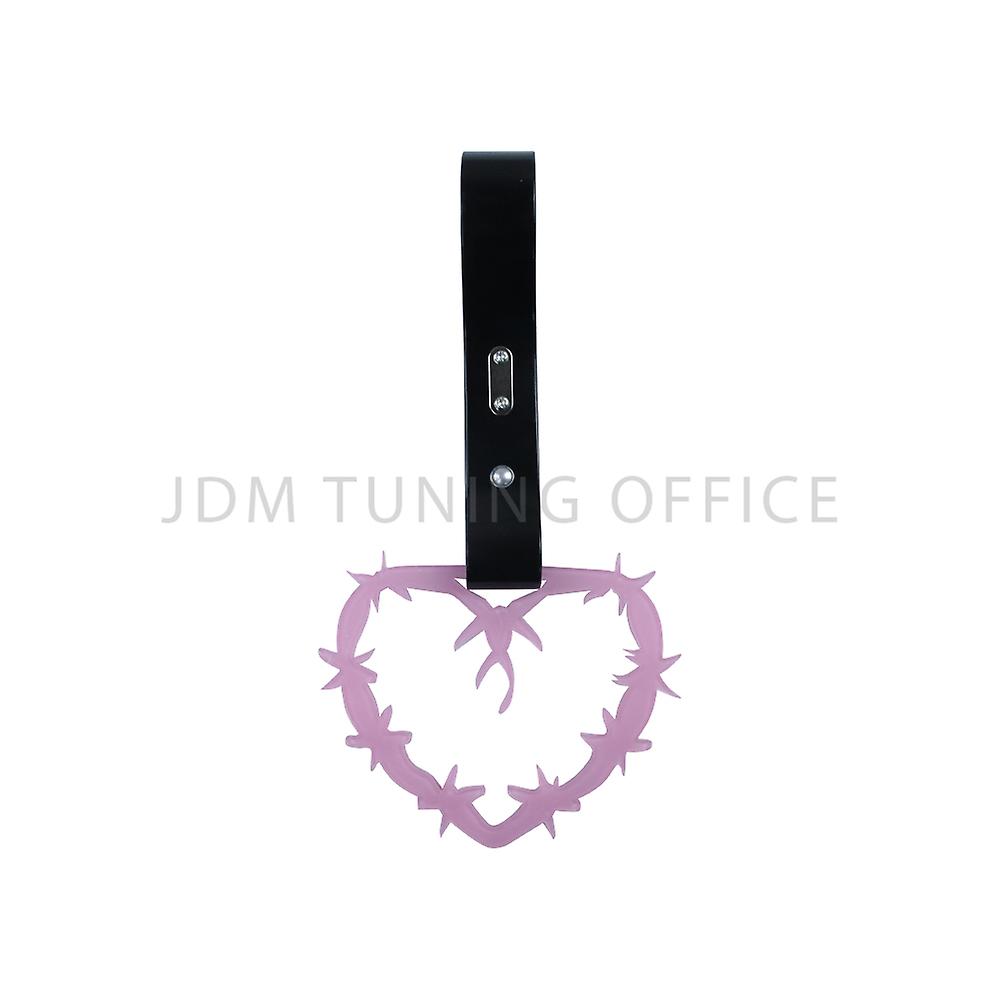 Barbed-wire Heart Shape Plastic Anime Tsurikawa Ring Subway Train Bus Handle Strap Barbwire Multiple Charm Drift Warning Tag