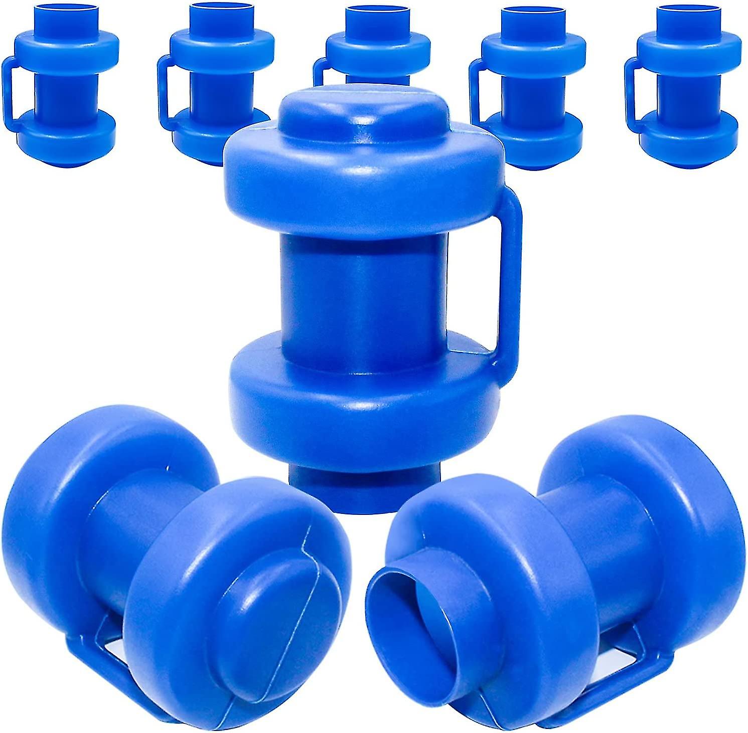 Trampoline End Caps Set Of 8 Protection For Trampoline Net Bars  25 Mm, Blue