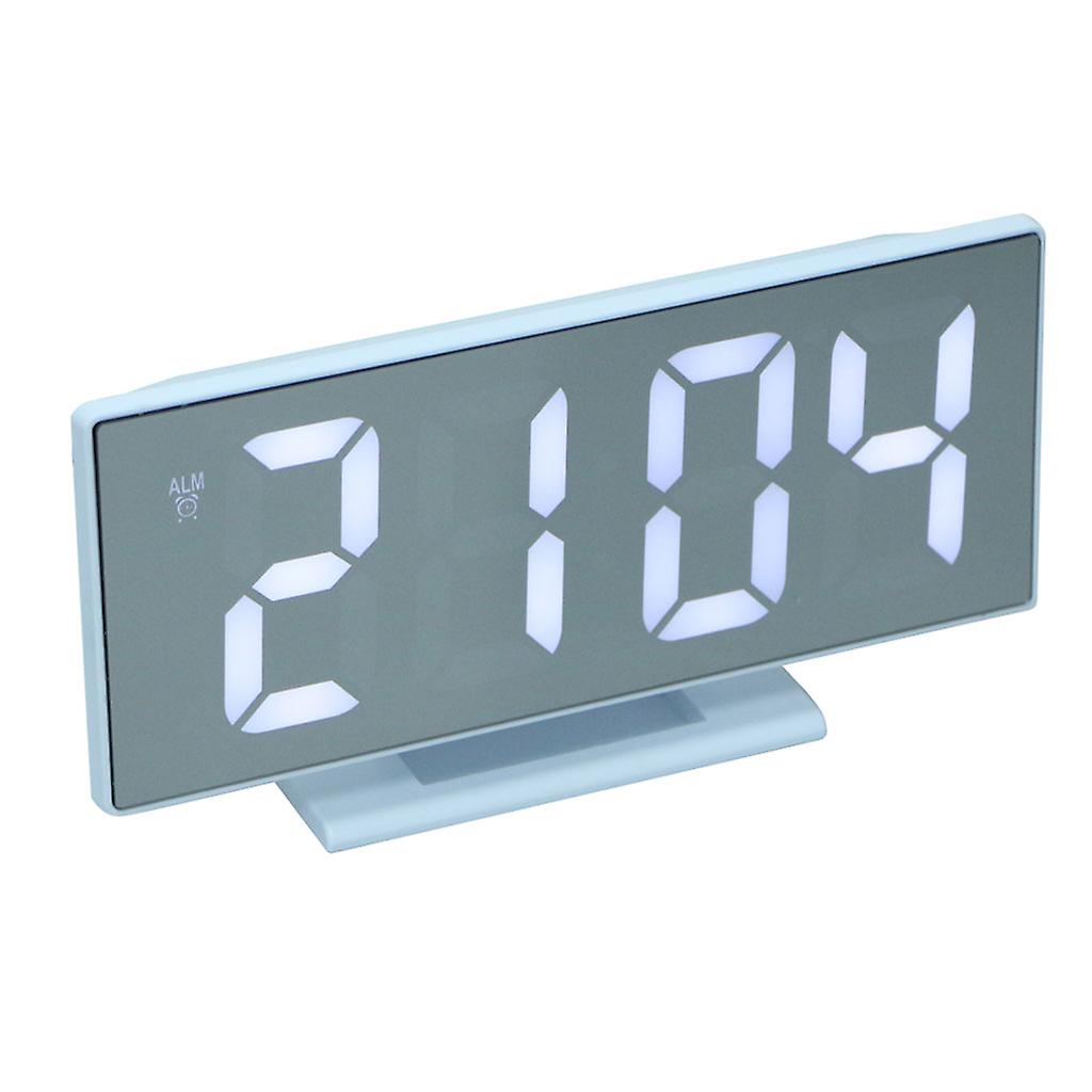 Multifunctional Large Led Screen Electronic Digital Mirror Alarm Clock  A