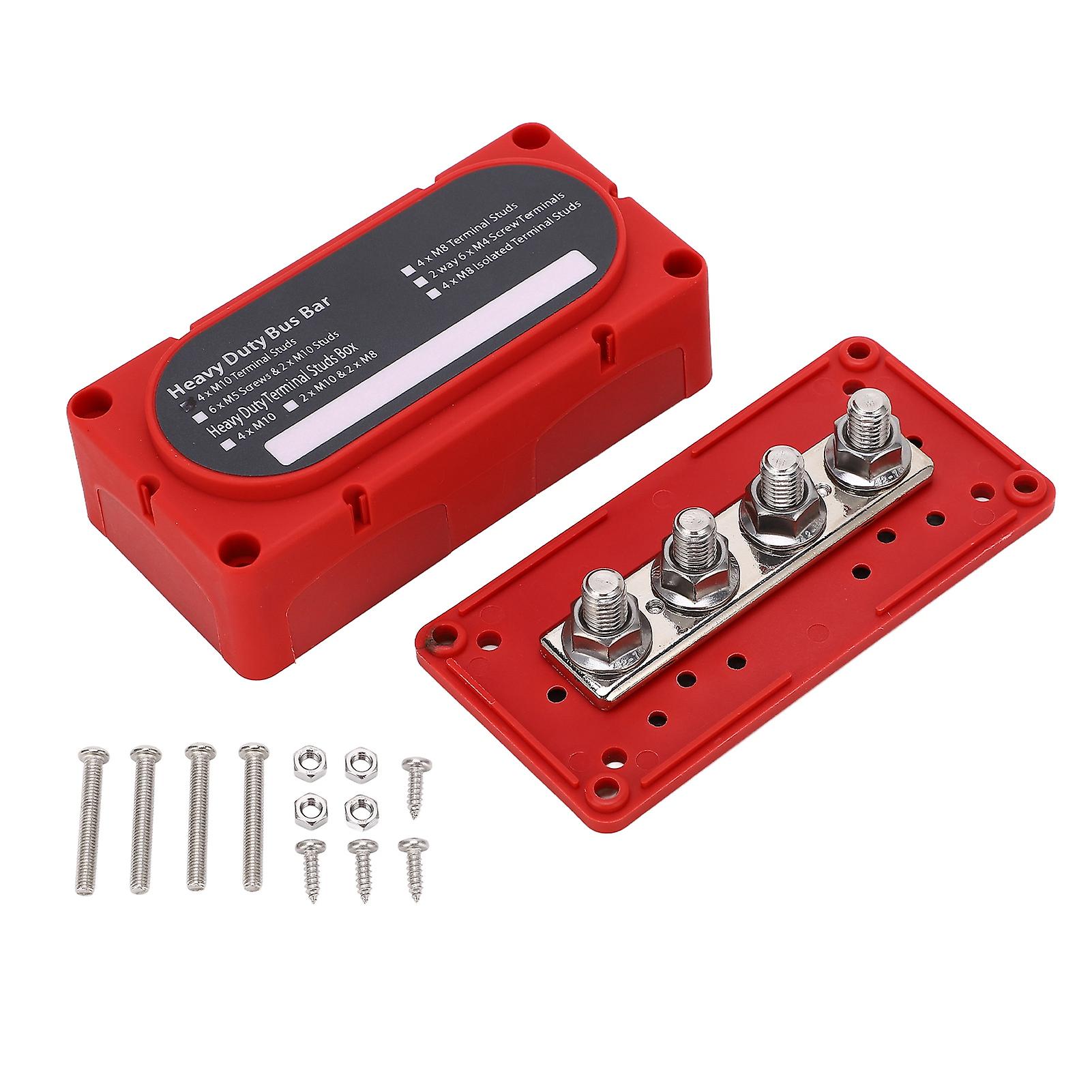 Power Distribution Block,DC48V 300A Power Distribution Dual Bus Bar Distribution Block Power Distribution Terminal Block Tried and Trusted