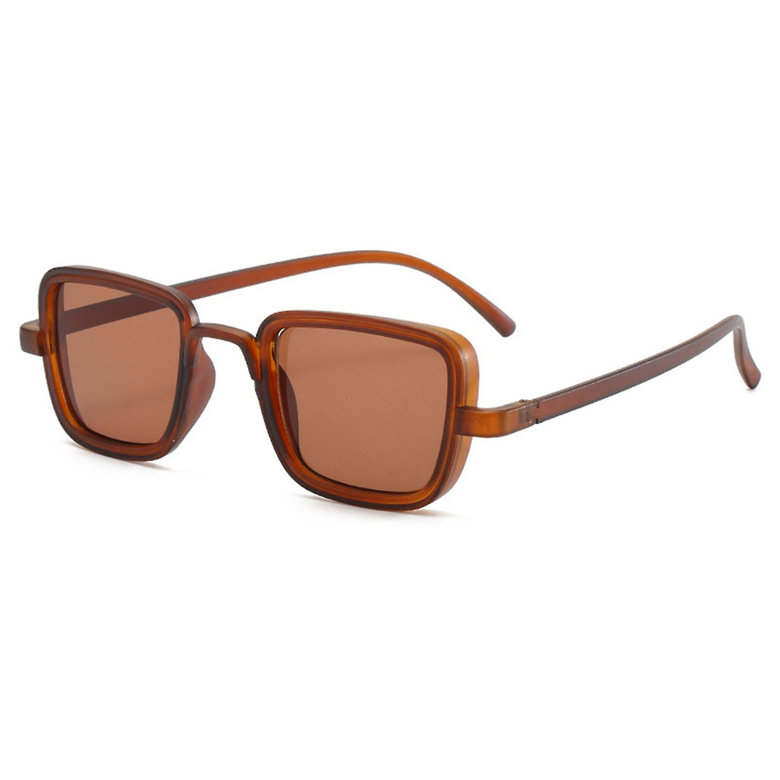 Vintage Polarized Sunglass Steampunk Quadrate Anti-Glare Lens Outdoor Glasses