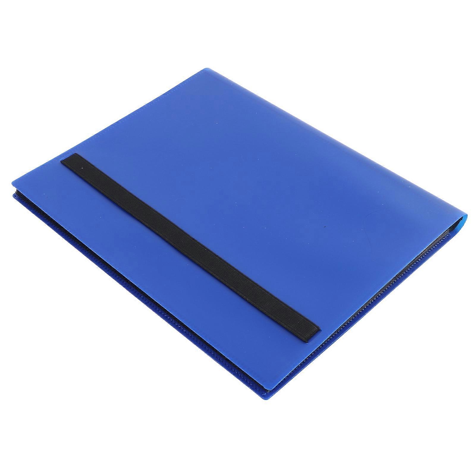 9 Pocket Trading Card Binder Multipurpose Waterproof Portable Game Card Storage Book for Home Travel Light Blue