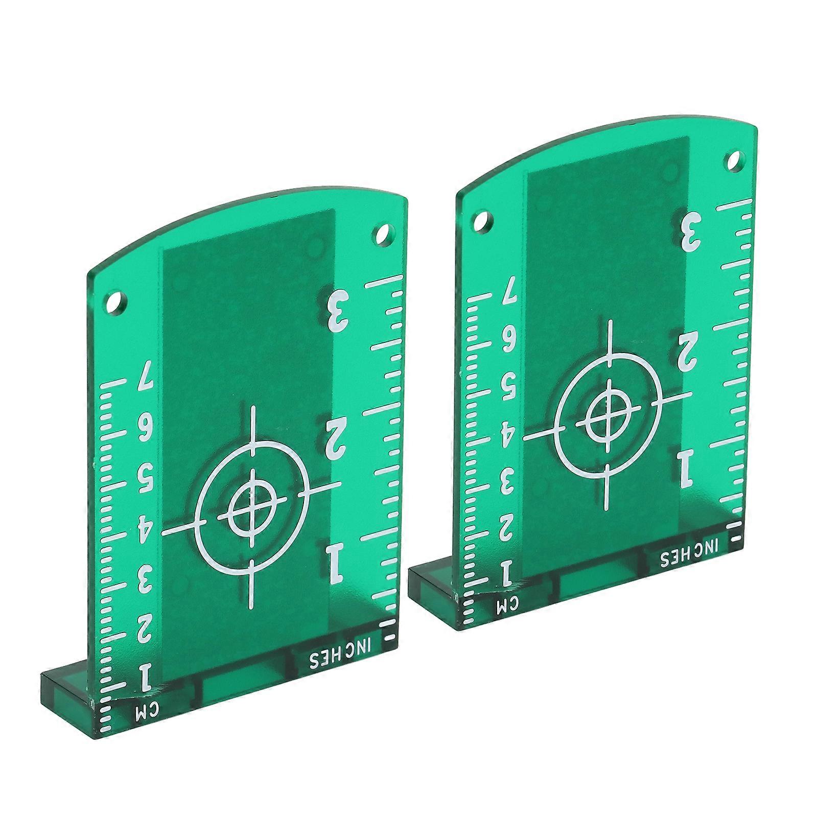 2Pcs Laser Target Plate ABS Magnetic Floor Laser Target Card Level Plate for Replacement