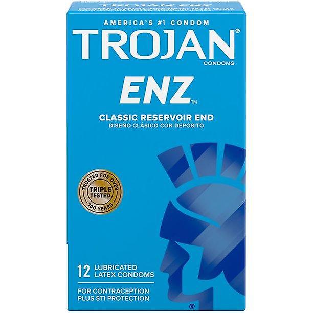 Trojan Enz Premium Smooth Lubricated Condoms - 12 Count