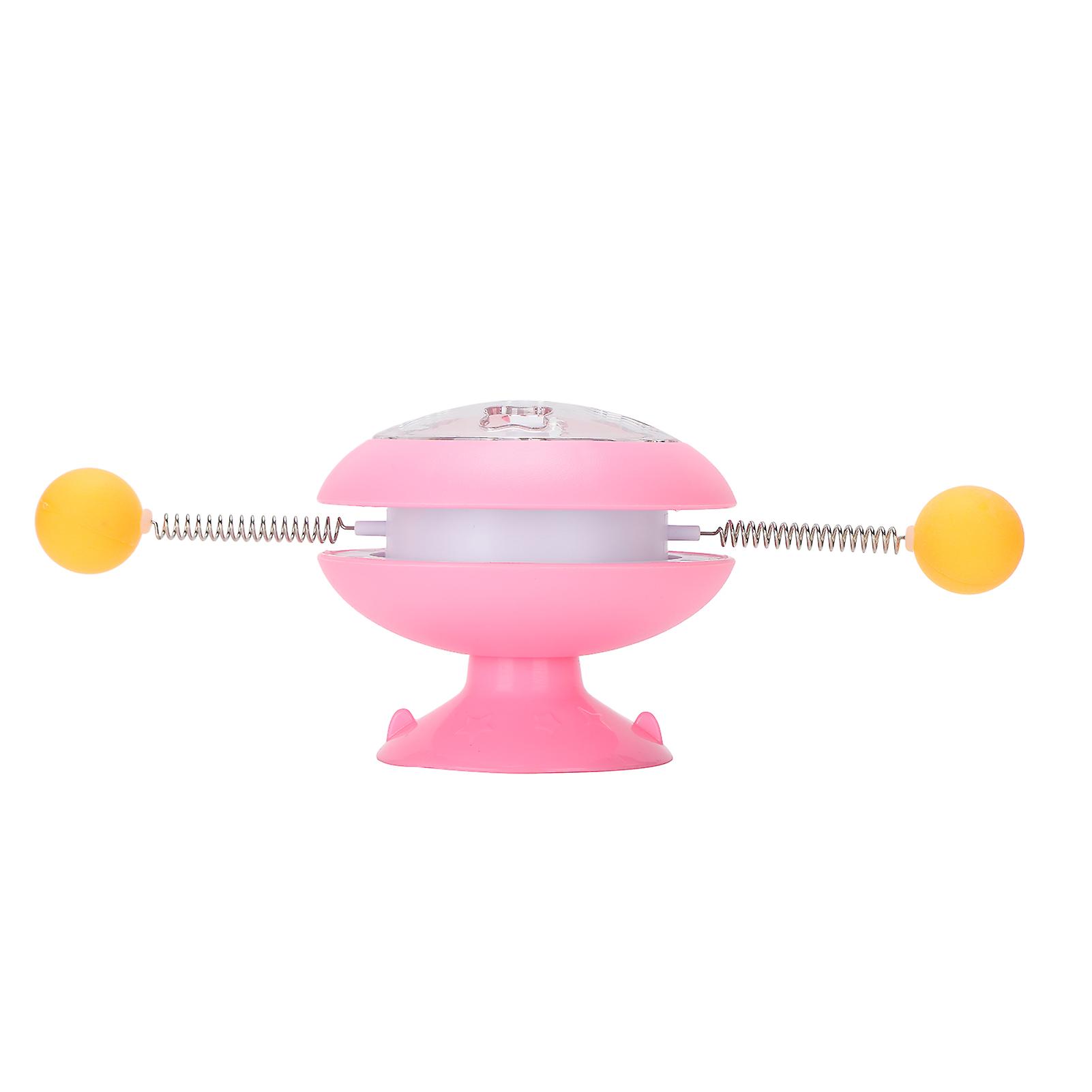 Windmill Spring Interactive Cat Catnip Toy Funny Cat Turntable Teasing Toys ABS Material