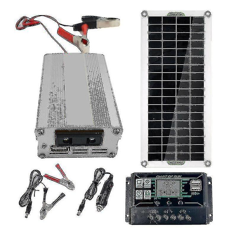 200W Solar Panel Kit 12v To 220v Battery Charger With 100a Controller_(costbuy)