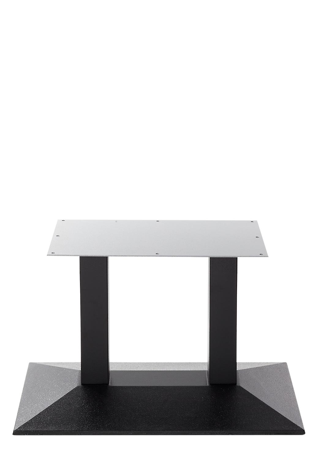 Black Cast Iron Pyramid Table Base - Twin - Coffee Height - 480 Mm