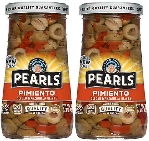 Pearls Pimiento Sliced Manzanilla Olives 2 Pack