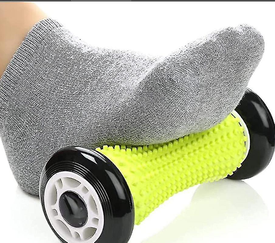 足底筋膜炎とアーチの痛みのためのフットマッサージローラー - ストレス解消と足の痛みのための黒い形のマッサージャー - プレミアムマッサージローラー