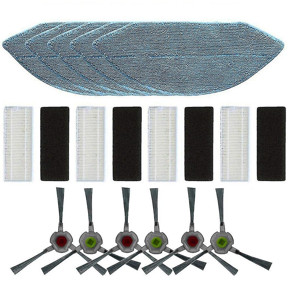 Compatible With Ecovacs Deebot U2 Dgn22 Robot Vacuum Cleaners, 5 Mops, 4 Filters