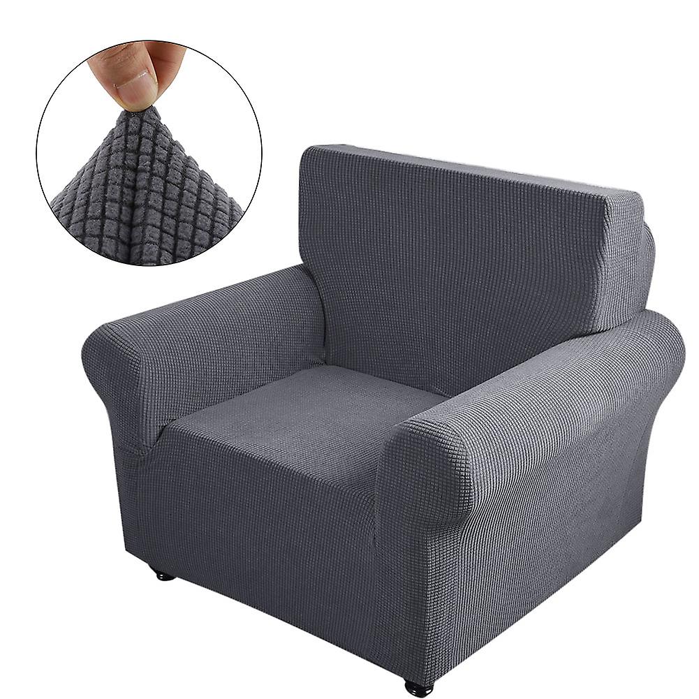Waterproof Elastic Dustproof Slipcover Sofa Cover Set Cushion Protector (Gray For Love-seat)
