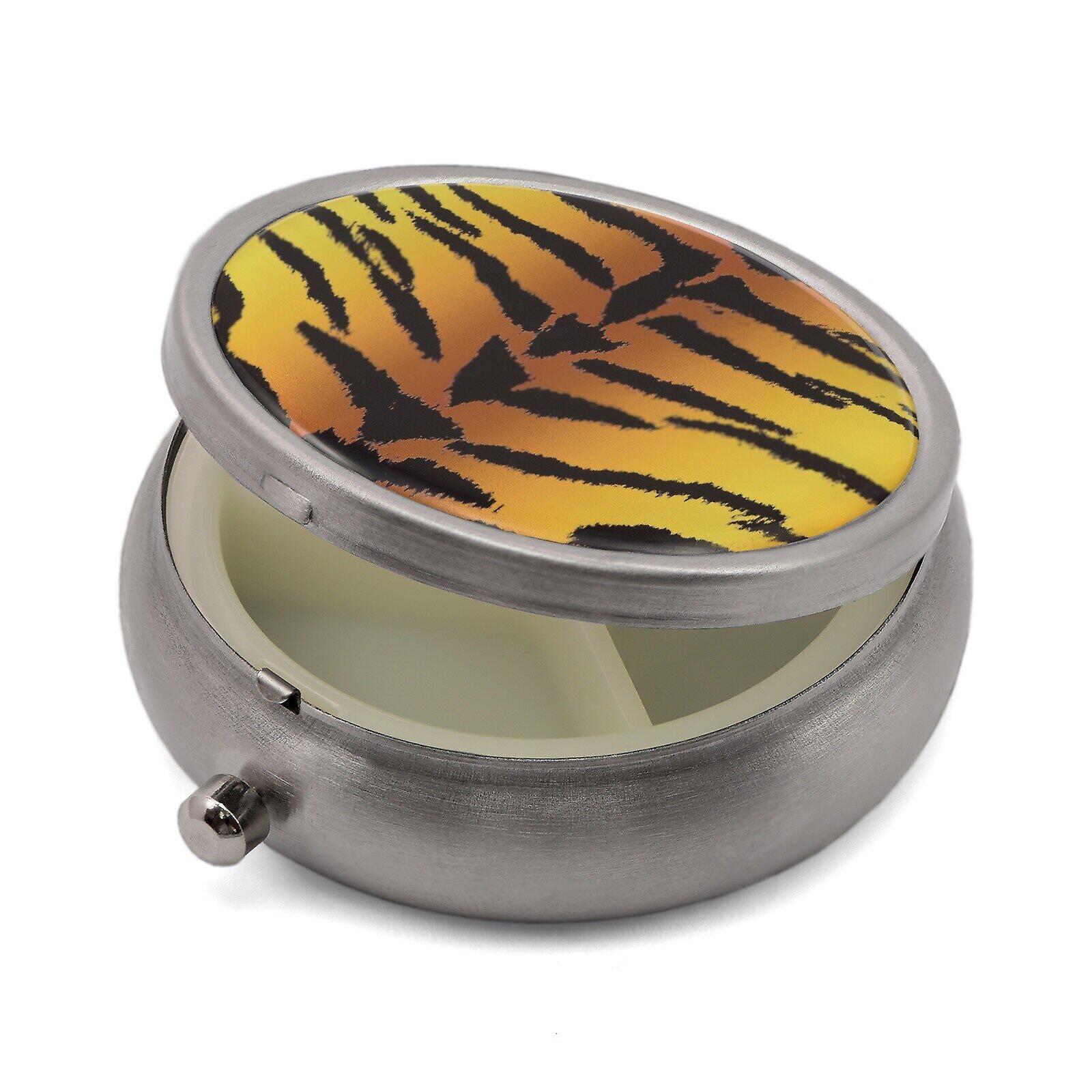 Pill Box with Tiger Print - 50.1
