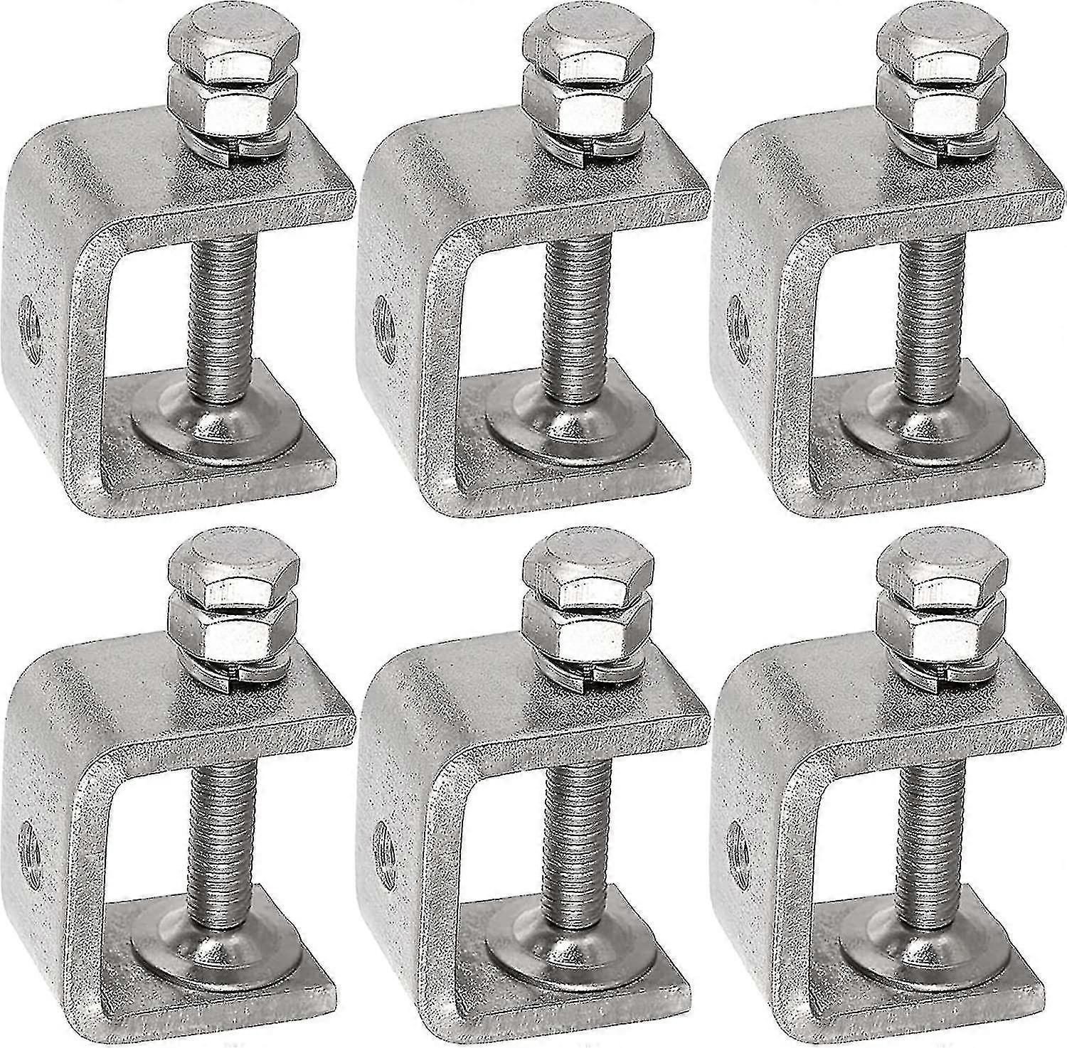 مشابك C صغيرة لأعمال النجارة مقاس 30 مم ، مشبك لحام معدني شديد التحمل ، مشبك سطح مكتب عالمي من الفولاذ المقاوم للصدأ للتركيب ، مع فتحة فك واسعة و adjus