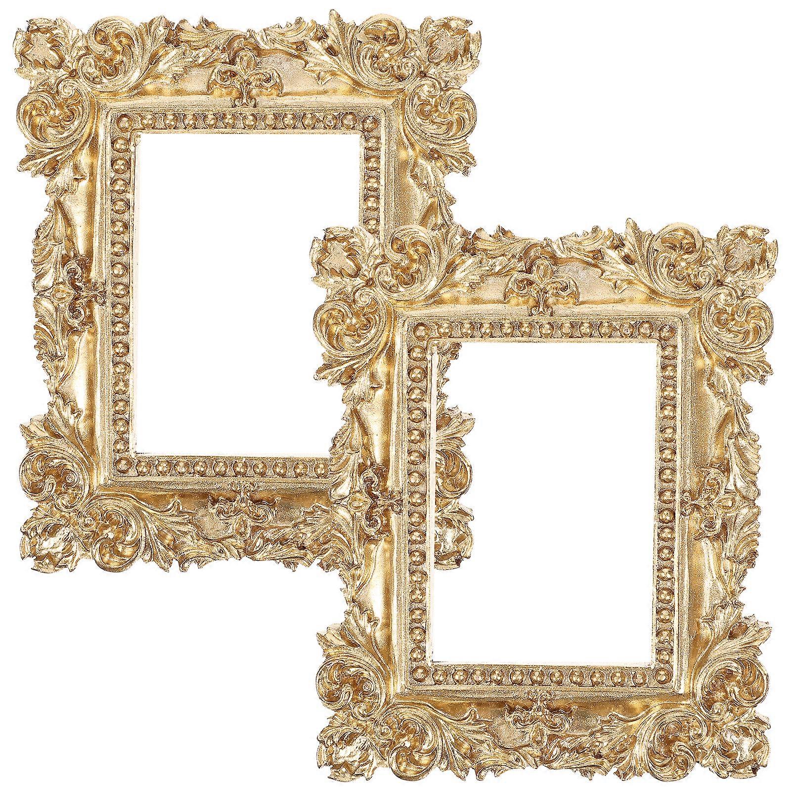 2pcs Retro Photo Frame Jewelry Display Frames Shooting Props Picture Frame Decor
