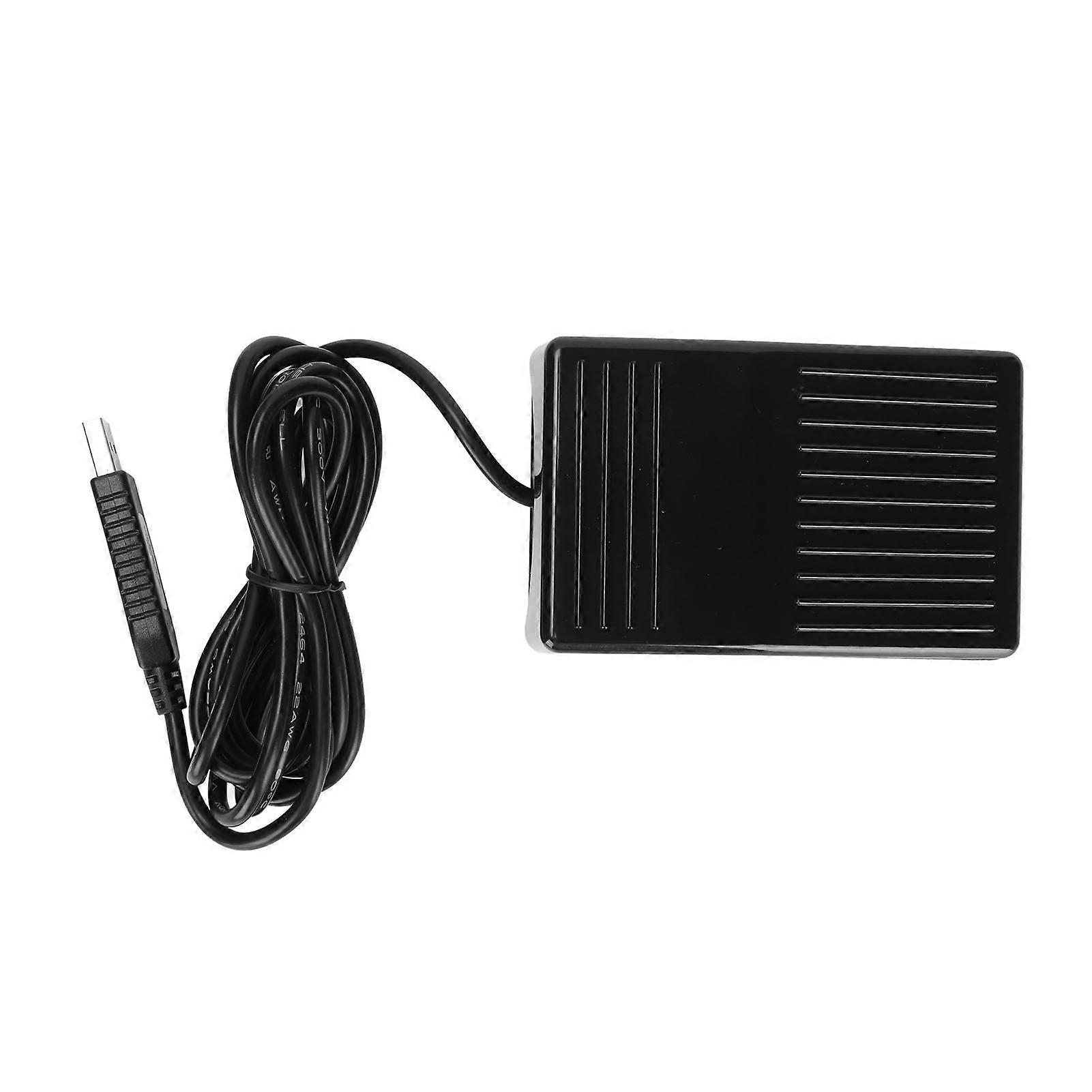 Pedał przełącznika nożnego USB Wielofunkcyjny szeroki pedał o wysokiej czułości Pojedynczy pedał przełącznika nożnego z lampką kontrolną do komputera