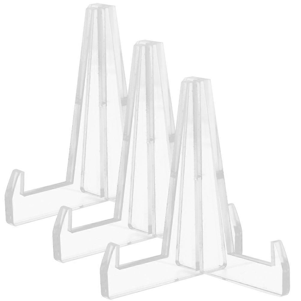 3Pcs Picture Display Acrylic Display Holder Photo Display Bracket Show Rack for Artwork Medal Stand