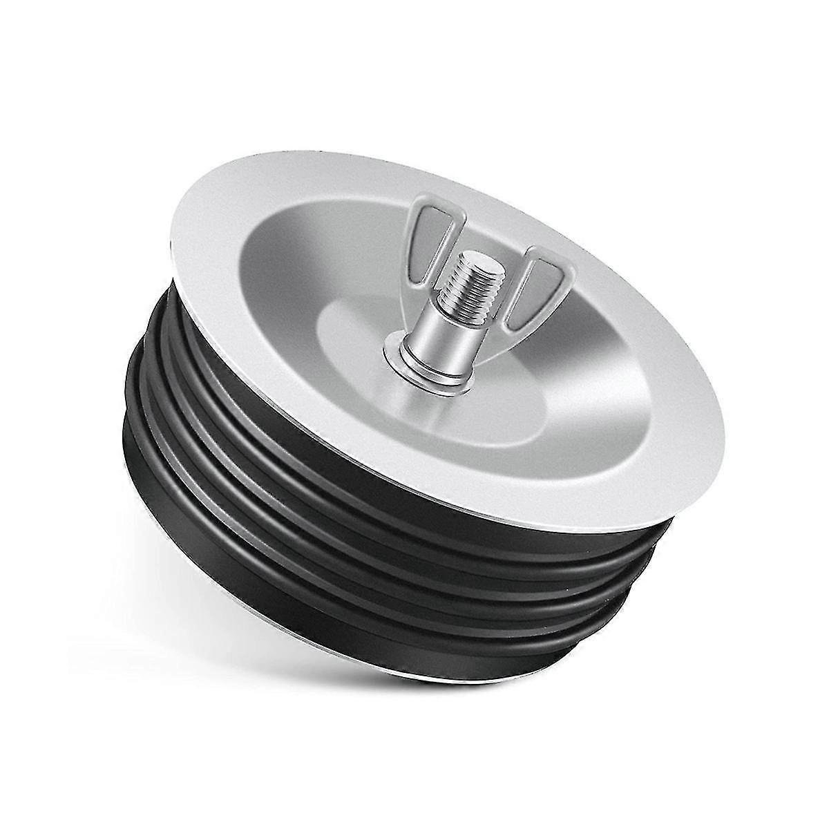 4In Steel Mechanical Test Plug,Sturdy Sewer Cleanout Cap with Galvanized Screw and Wing Nut Fit for