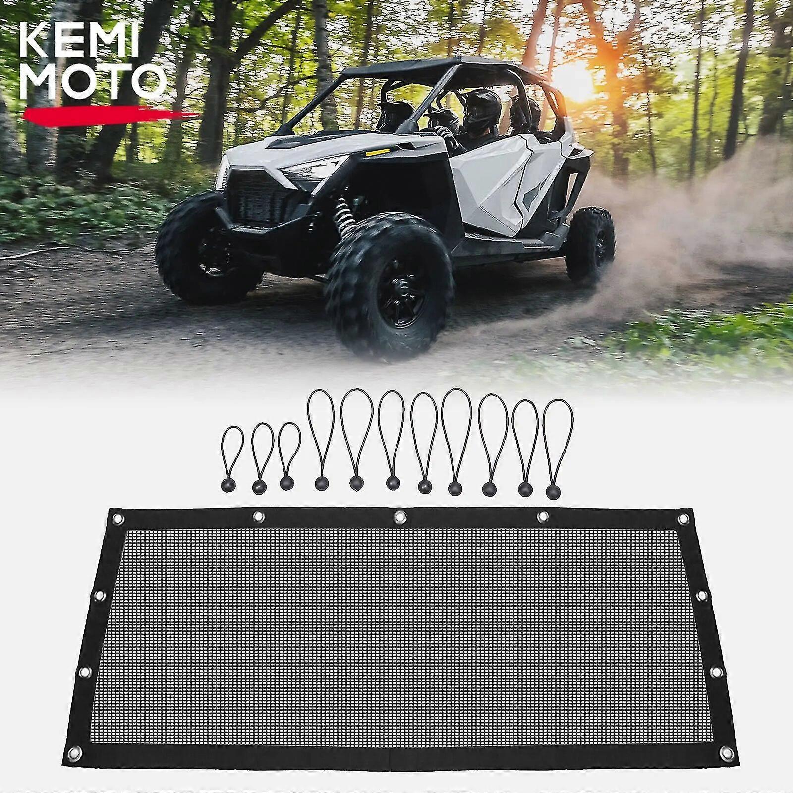 Exquisite Window Net Compatible with Polaris RZR PRO XP / XP 4 2020-2023 Black Summer Rear Window Shade Net Nylon UV-Resistant