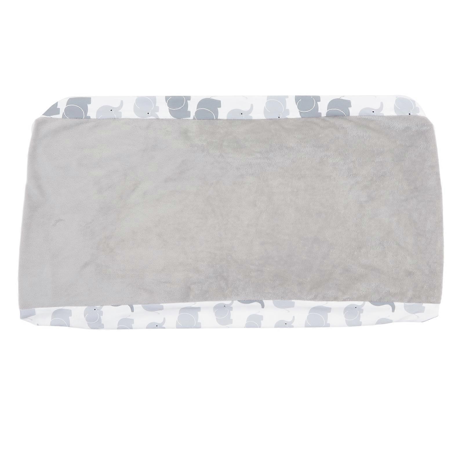 Changing Pad Cover Soft Skin Friendly Stylish Printing Removable Diaper Change Table Sheets For Babies Infants Gray Elephant, Gray Plush