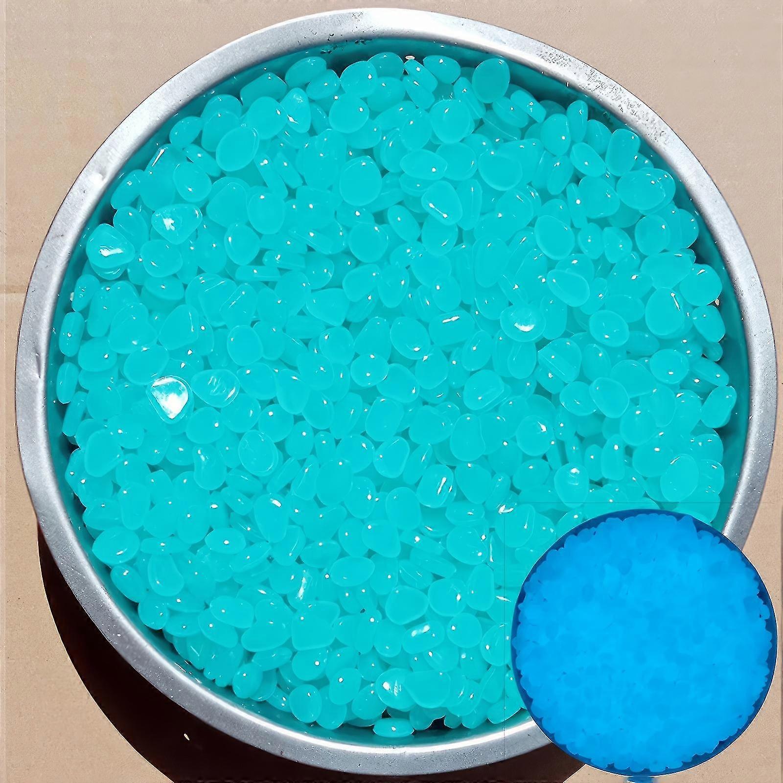 502pcs Glow-in-the-Dark Pebbles - Radiant Stones for Garden, Pathways & Aquatic Decor, Ideal for Landscaping & Nighttime Ambiance