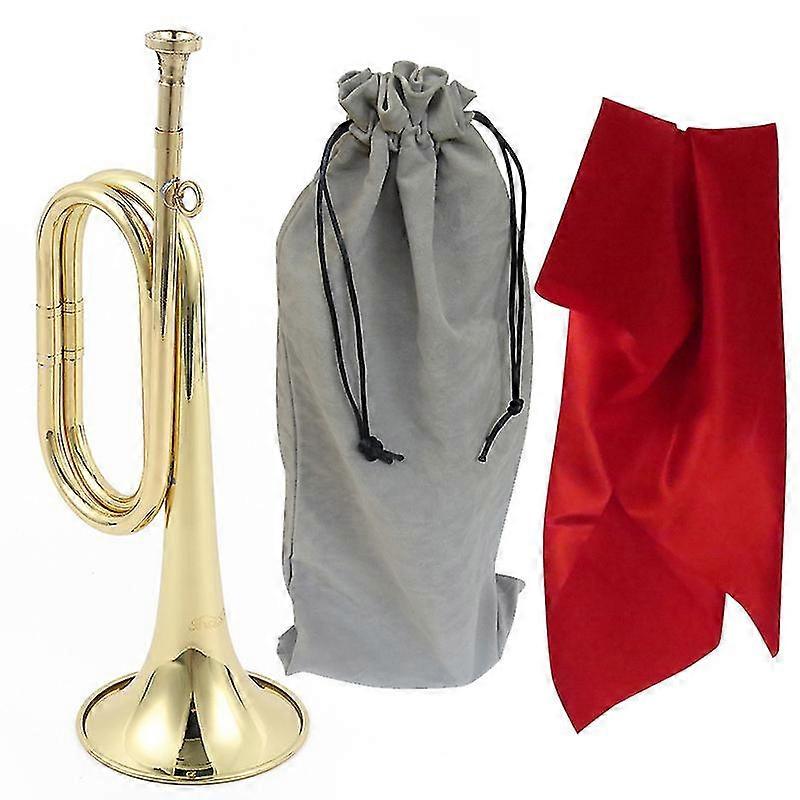 Τρομπέτα Charge Τρομπέτα Στηρίγματα τρομπέτας Horn Blowing Instruments, τρομπέτα με κόκκινο τετράγωνο μαντήλι Τσάντα Γάντια