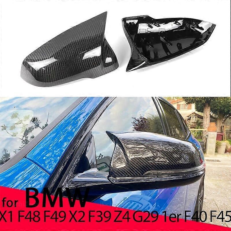 High Quality Real Carbon M Style Side Mirror Cover Cap Trim For BMW F44 F40 Z4 G29 X1 F48 F49 X2 F39 Toyota Supra 2019-2023