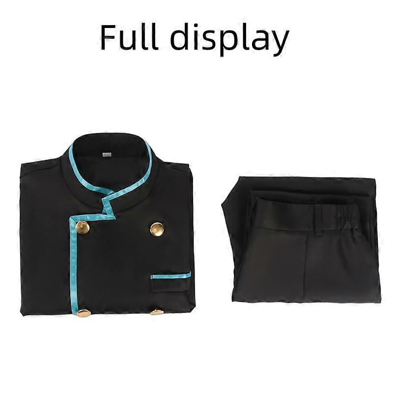 أنيمي بلو لوك رين إيتوشي تأثيري الزي المدرسي الثانوي DK التطريز شعار معطف السراويل مع شعر مستعار هالوين كرنفال حزب ازياء