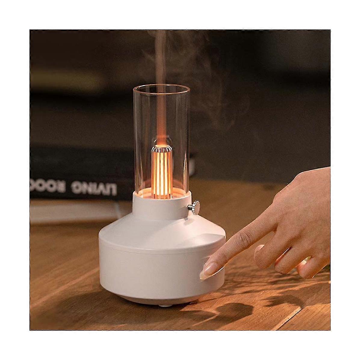 Simulation Candle Light Air Humidifier 150ml Diffuser Home Aromatherapy Humidifiers Oil Diffusers D