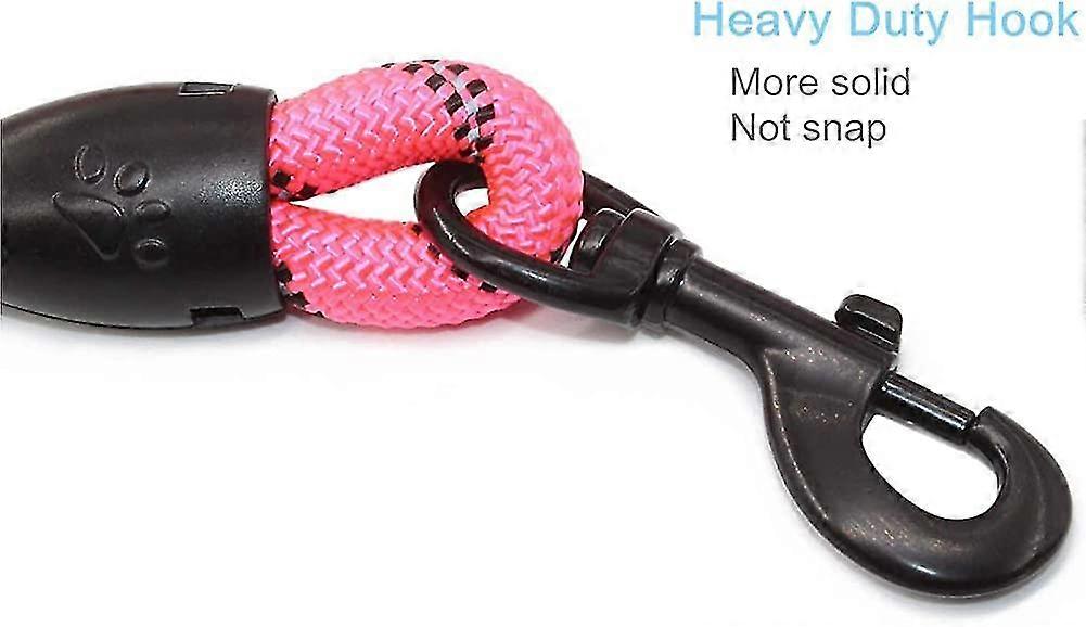 5ft Rope Dog Leads, Basic Dog Leads With Soft Padded Handle, Reflective Threads