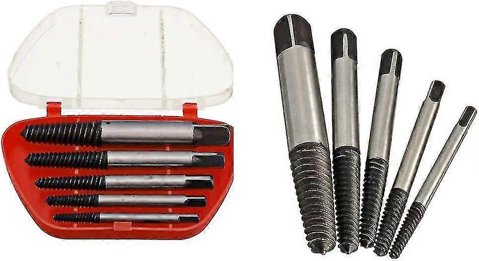 Set Of 5 Broken Screw Extractor Bits From 3 To 19 Mm