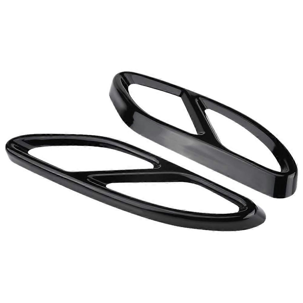 Steel Pipe Throat Exhaust Outputs Tail Frame Trim Cover for - W213 W205 Coupe W246 W216 GLC GLS CLA