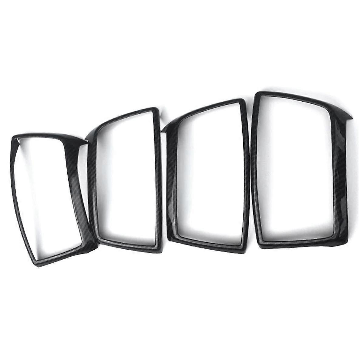 Side Wind Outlet Panel Frame Cover Trim ABS Dashboard Sticker for Everest Endeavour 2015-2019