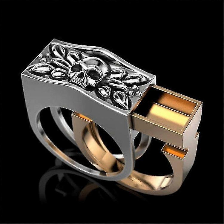 Compartiment invisible Skull Ring Punk Skull Set Ring