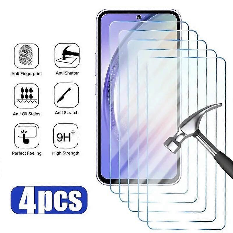 4Pcs Tempered Glass For Xiaomi Poco F1 F2 F3 F4 F5 GT Pro 5G Screen Protector Protective Glass