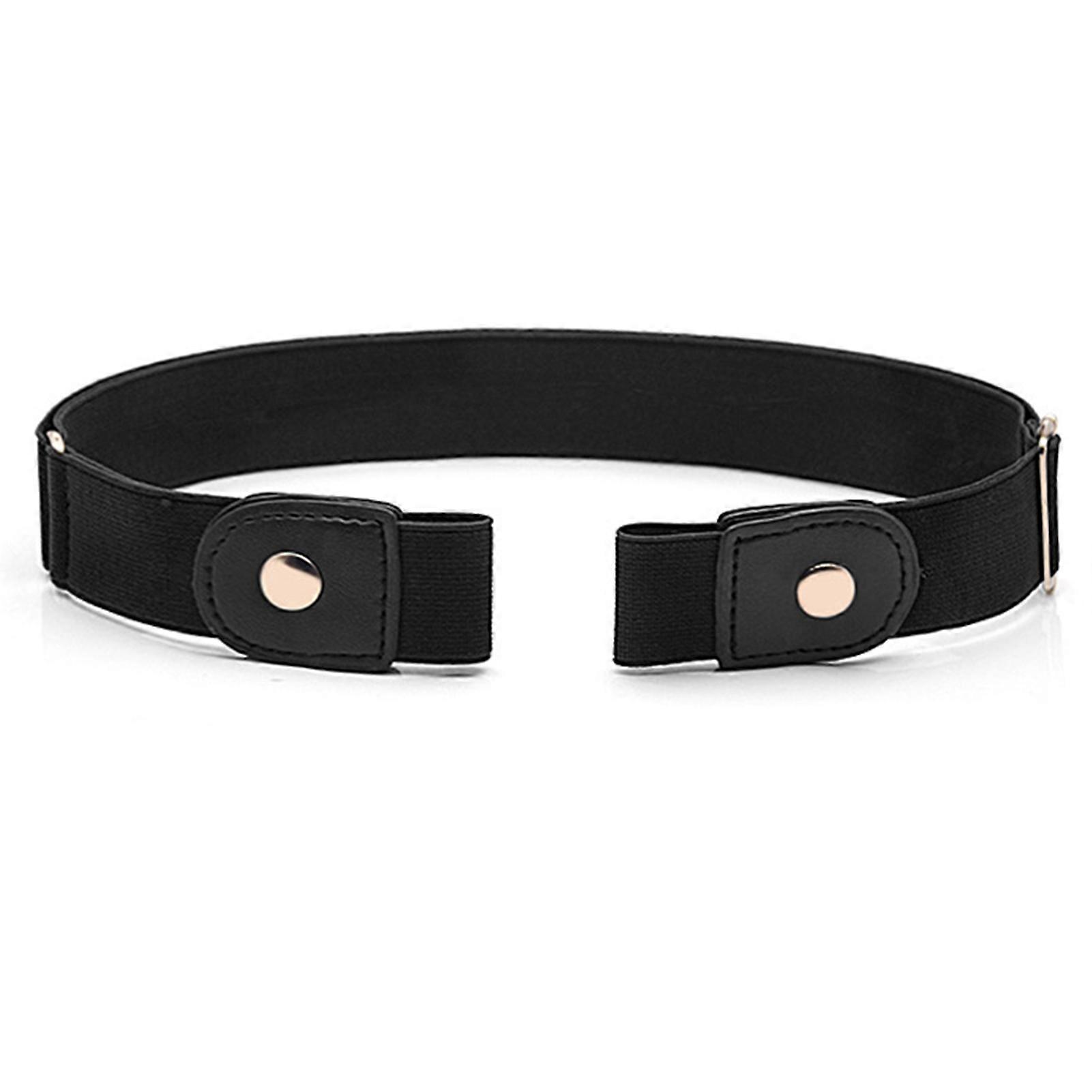 Invisible Buckleless Elastic Belt Solid Color Classic Style Sturdy Belt for Showcasing Distinctive Charm